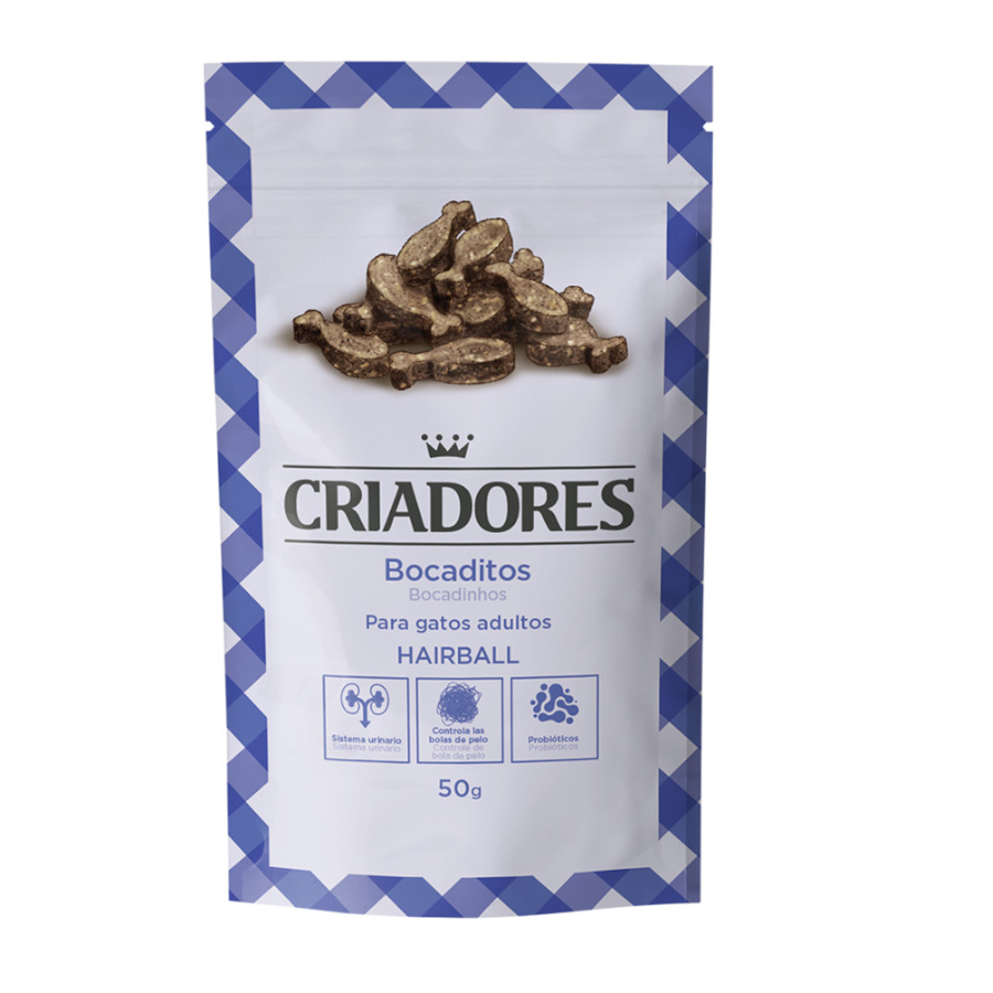 Criadores Bocaditos Adult Hairball de Pavo para gatos