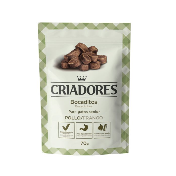 Criadores Snacks  Senior de Frango para gatos