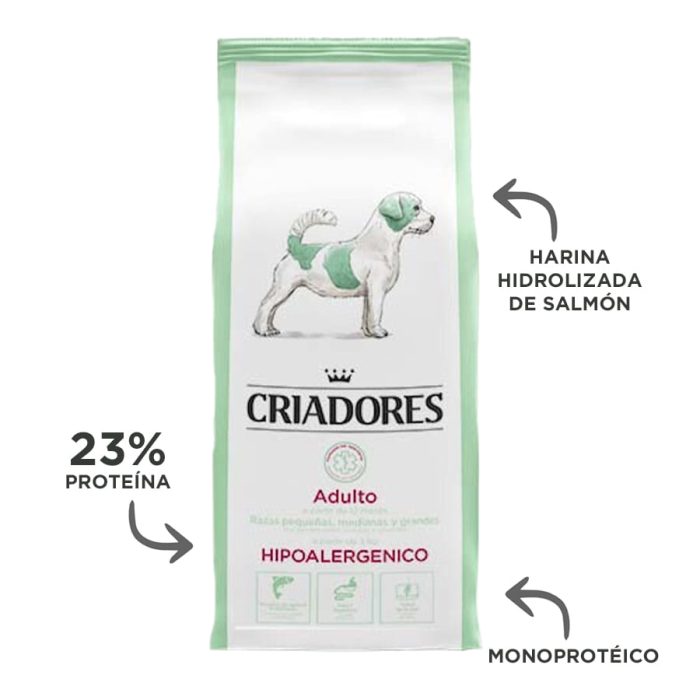 Criadores Dietetic Hipoalergénico Adulto pienso para perros