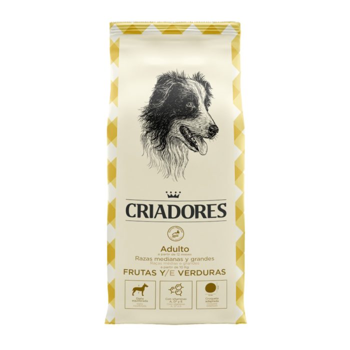 Criadores Adulto Frutas y Verduras pienso para perros de razas medianas y grandes