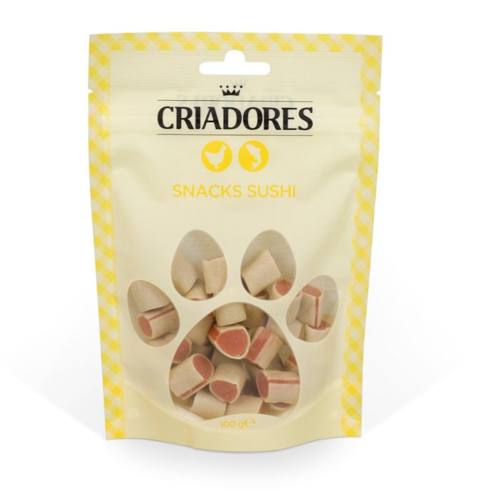 Criadores Sushi de Frango e Peixe para cães